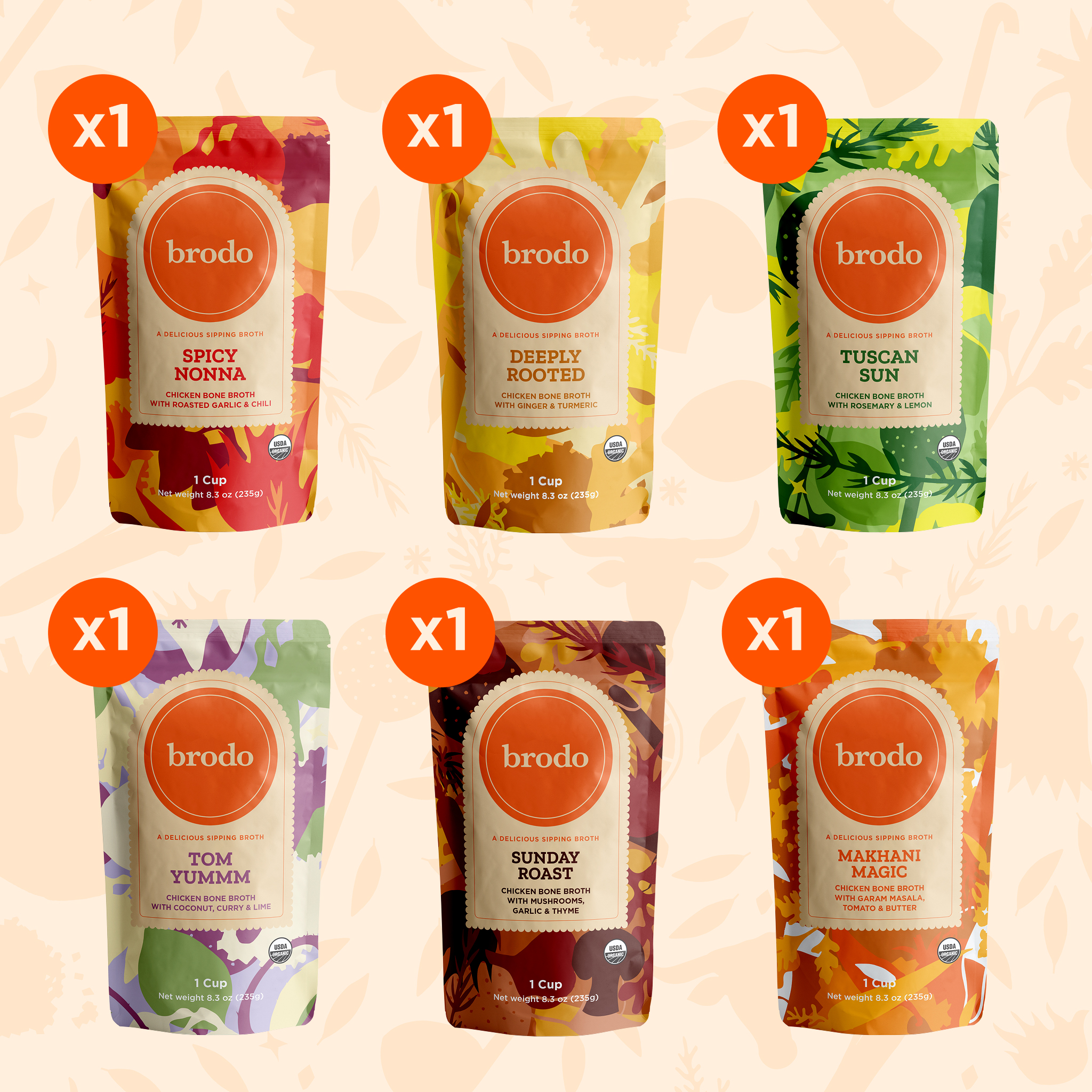 Mixed Flavor Pack (6x 1 Cup)